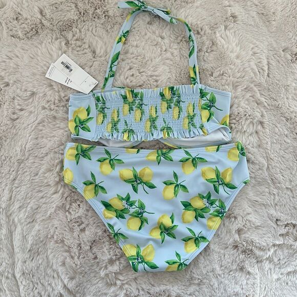 Janie and Jack Recycled Lemon 2-Piece Swimsuit Size 16 Girls - Picture 6 of 7